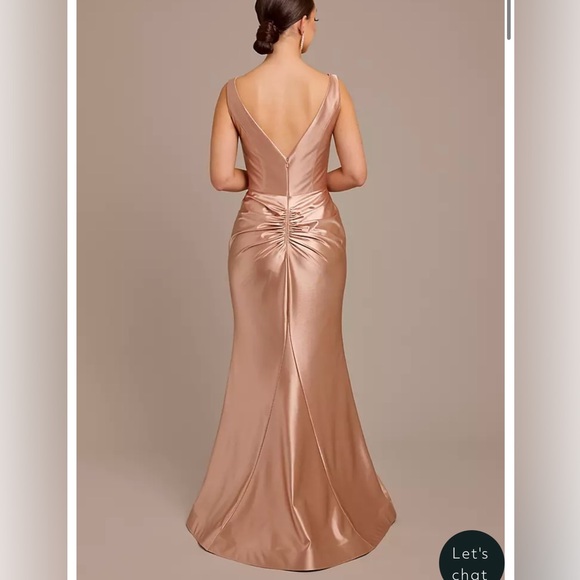 Like new,gorgeous Galena Signature satin bridesmaid dress in Cinnamon(1st 4 pics - Picture 8 of 10